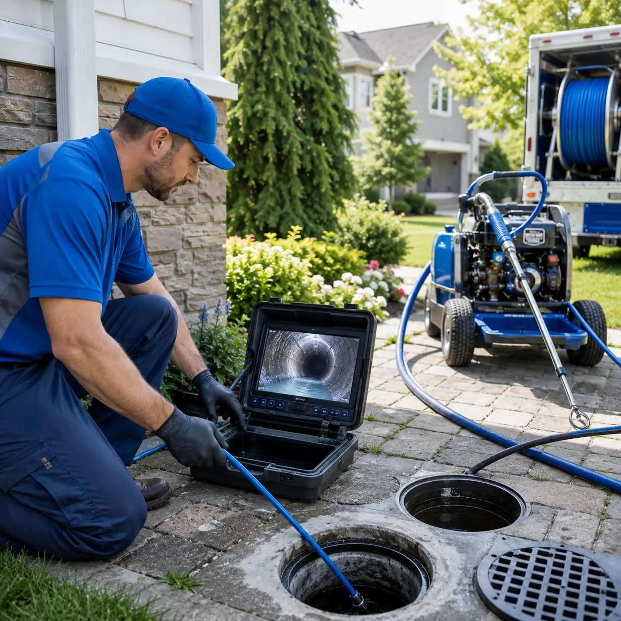 Outdoor drain cleaning professionals serving Windham, NH